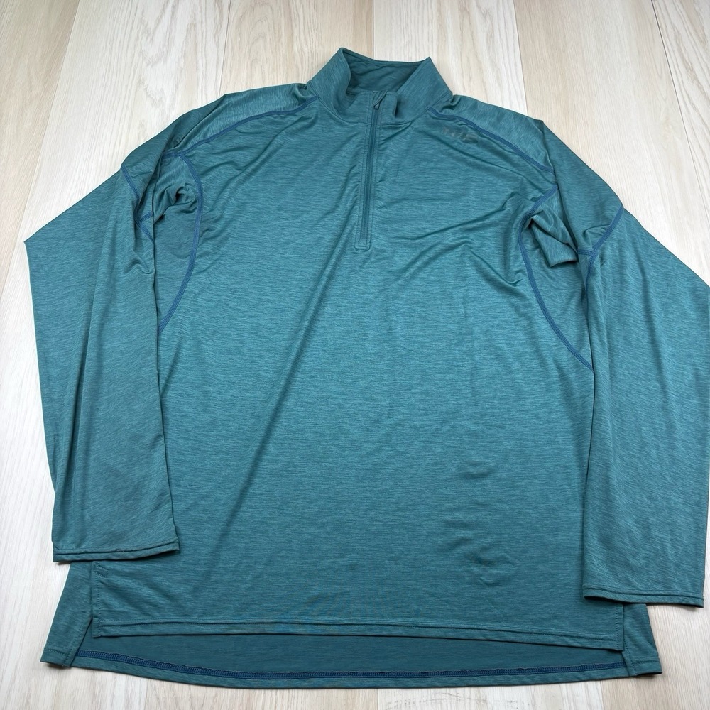 NRS Silkweight Baja Sun Shirt Long Sleeve 1/4 Zip UPF 50+ Performance Men's XL - Picture 2 of 13